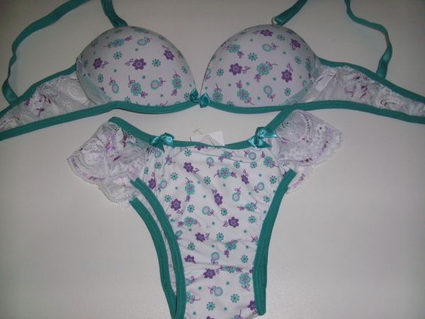 Conjunto Tanguinha em Microfibra com Renda (com Bojo)
