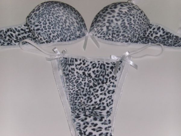 Conjunto Tanga Estampado em Microfibra